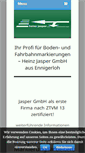 Mobile Screenshot of jasper-markierungen.de