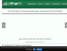 Tablet Screenshot of jasper-markierungen.de